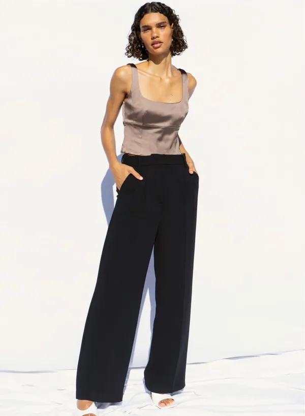 Wilfred Aritzia Shine Bustier Top Blue - Image 8