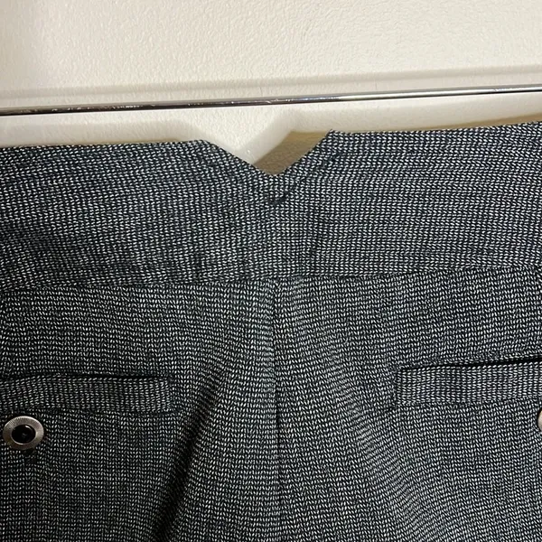 Vintage Arden‎ B Cropped Herringbone Gray Trousers Y2K Steampunk Size 4 EUC - Image 7