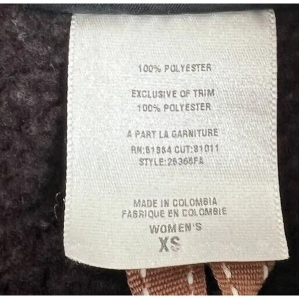 Patagonia Synchilla Jacket Women’s XS Full Zip Ribbed Knit Brown Outdoors Hike - Image 9