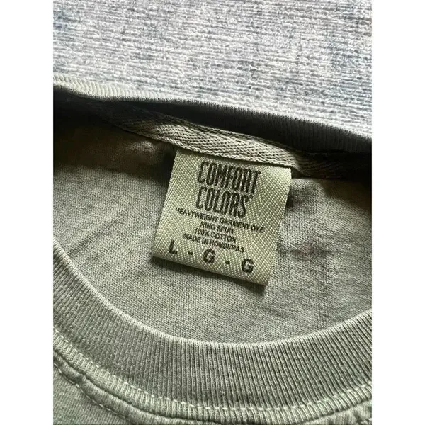 Comfort Colors Faded Green From The 1900s Novelty Tee Large - Image 4