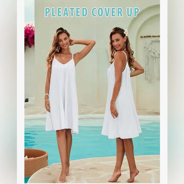 NEW Blooming Jelly Swimsuit Coverup Beach Dress M - Image 3