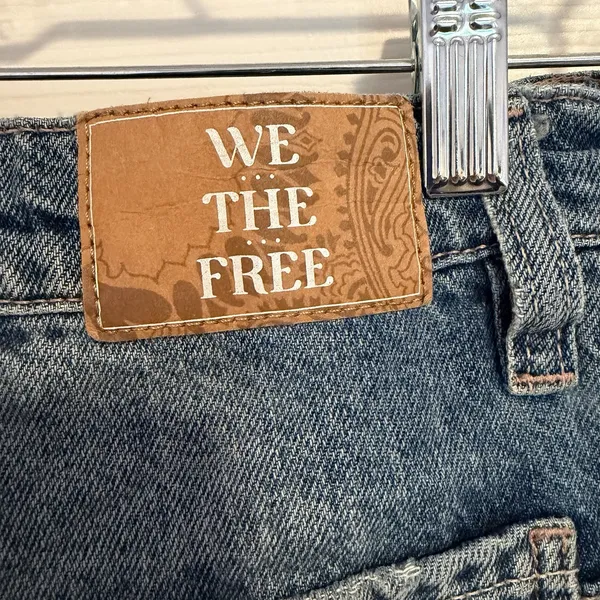 We The Free People Baggy Jeans 24x32 Tinsley HighRise Relaxed Straight 90s Retro - Image 9