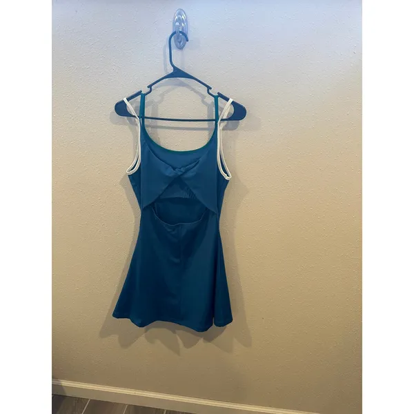 Sincerely Jules Active Womens Blue Cutout Back Athletic Dress Size M JD9211861‎ - Image 2