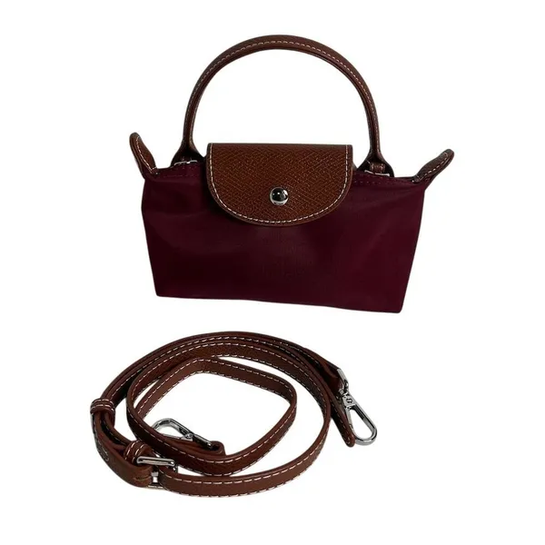 Therapy Boutique Women's‎ Mini Crossbody Bag Burgundy Adjustable Strap - Image 13