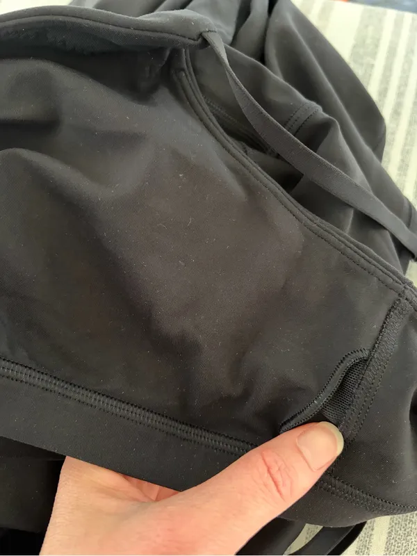 Lululemon Align Mini Flare Bodysuit Jumpsuit Size 14 Black Neutral Sporty - Image 5