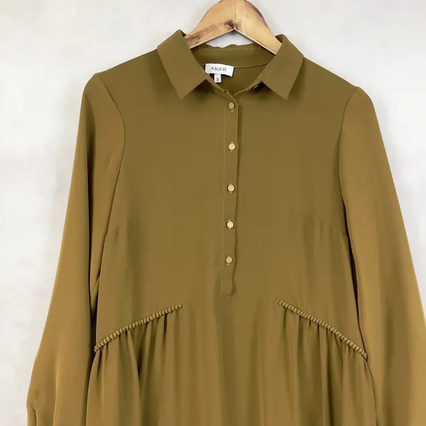 Aker Womens Tunic Dress Size‎ 38 (M) Minimal Lagenlook Euro Lagom Quiet Luxury - Image 4