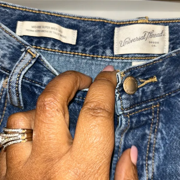 Classic Blue Denim Jeans Size 14 - Image 4