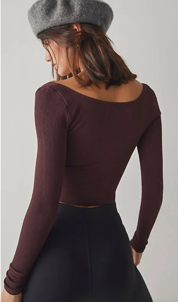 Free People NWOT Meg Seamless Long-Sleeve Cami by Intimately at Xs - Image 3