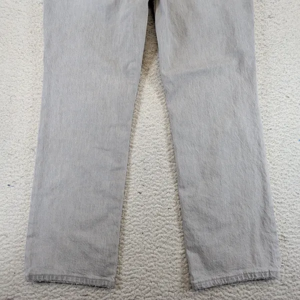 Madewell Slim Demi-Boot High Rise‎ Gray Jeans MC513 Womens 28 Raw Hem Stretch - Image 10