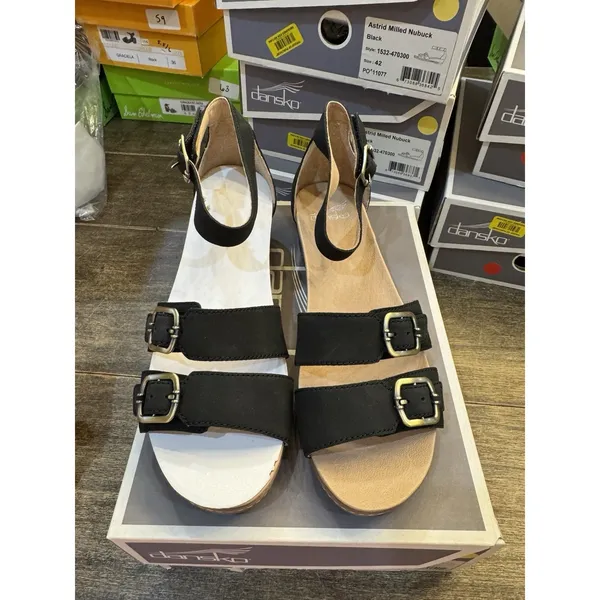 Dansko‎ Astrid Black Milled Nubuck Women's Comfort Shoes Size 40 US 9.5-10 - Image 5