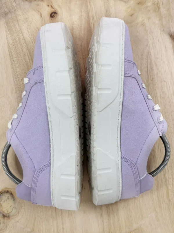 Timberland Laurel Court Low Lace Up Canvas Sneakers Lilac‎ Purple Women 9.5 - Image 5