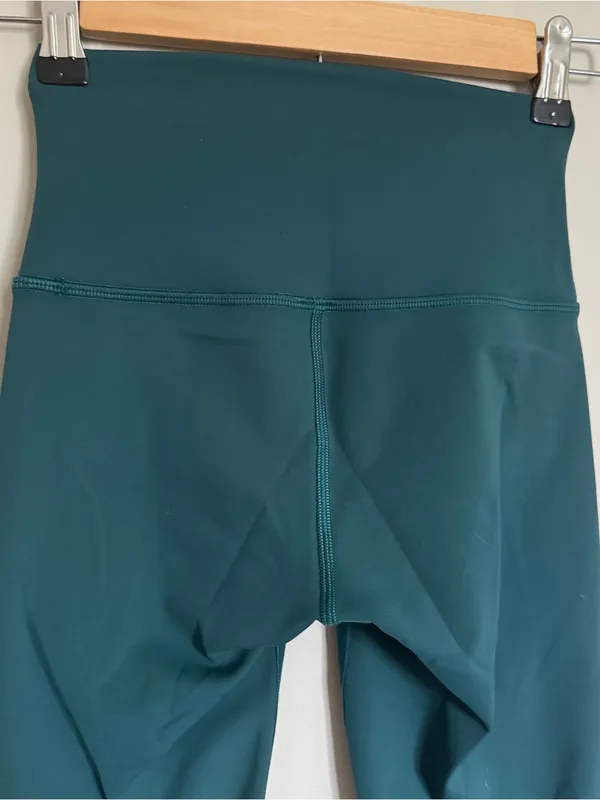 Lululemon Wunder Train High-Rise Crop 23” Green Jasper Turquoise Legging Size 2 - Image 8