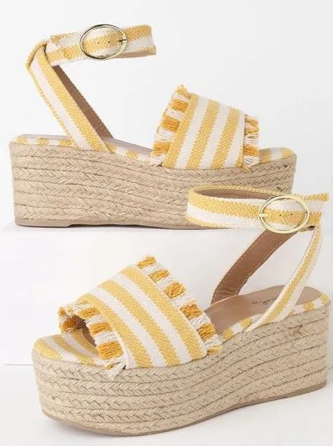 Yellow Platform Sandals - Image 2