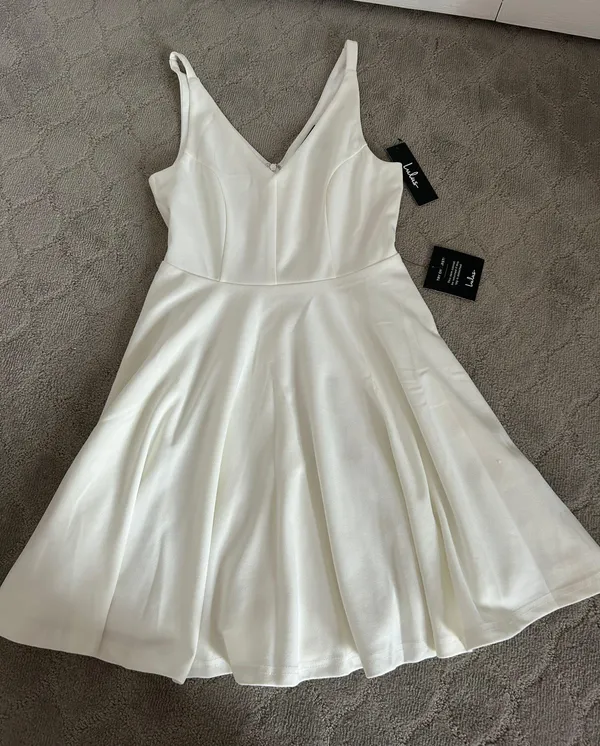 Lulus White Skater Dress - Image 2