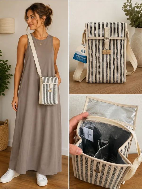 Natural Elements Insulated Lunch Bag Crossbody Cooler NWT - Image 10