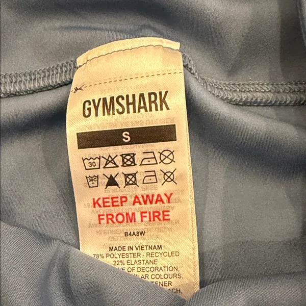 Gymshark medium Blue High-Rise Bike Shorts - Image 3