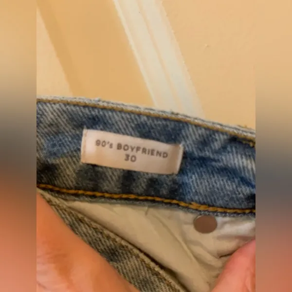 PacSun Light Blue Straight Leg Women's 90’s Boyfriend Jeans. Size-30 - Image 5