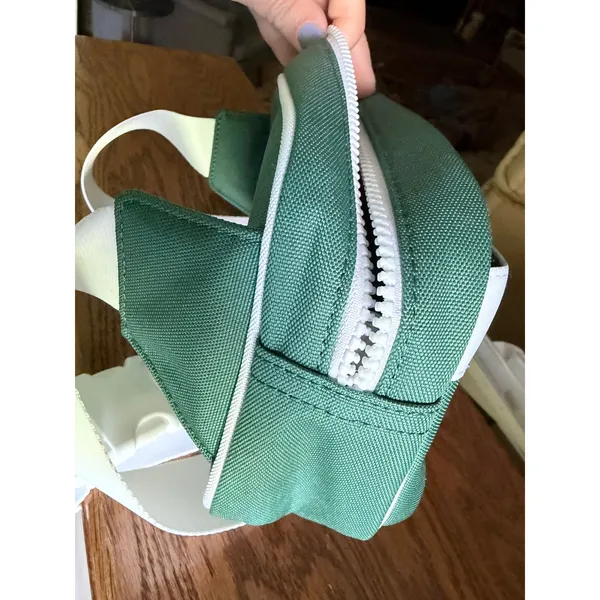 Athleta Excursion Belt Bag Green‎ White Canvas Waist Pack Fanny Bag Tenniscore - Image 10