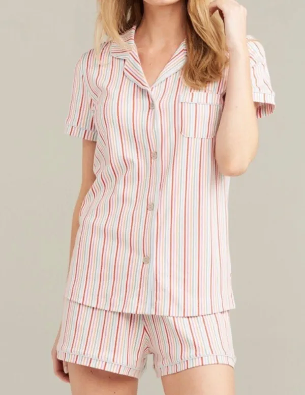 Roller Rabbit Party Stripe Short Pajamas Multi S - Image 4