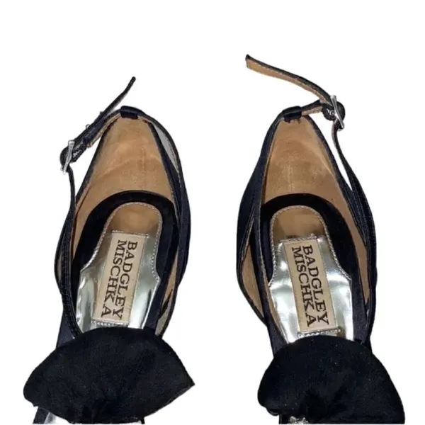 Badgley Mischka Black Heels(Size 6.5M) - Image 7