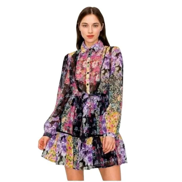 Zara Amelie floral dress size Medium - Image 3