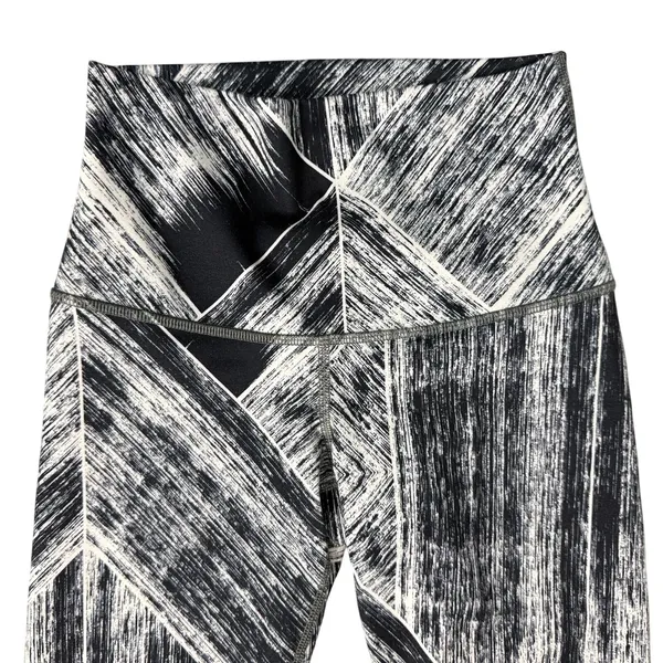 Lululemon Wunder Under Heat Wave White Black Mid Rise Athletic Leggings size S - Image 7