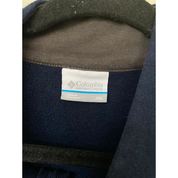 Columbia Zip Fleece Pullover XXL Outdoor Hiking Casual Granola Winter Athleisure - Image 6