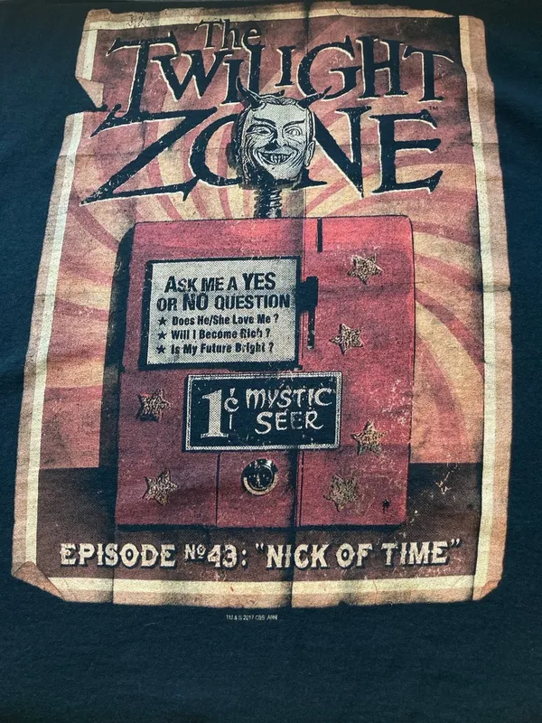 The Twilight Zone "Nick of Time" Mystic Seer Graphic Tee | Small | 2017 CBS - Image 10