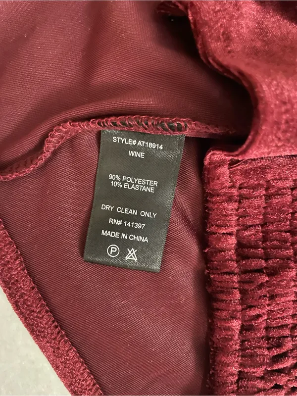 Astr The Label NWT Velvet Corset Cami Top Burgundy Wine Size XL - Image 7