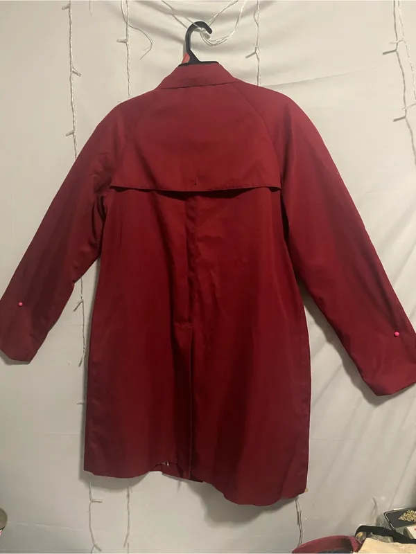 Women's Red Trench Coat - Image 5