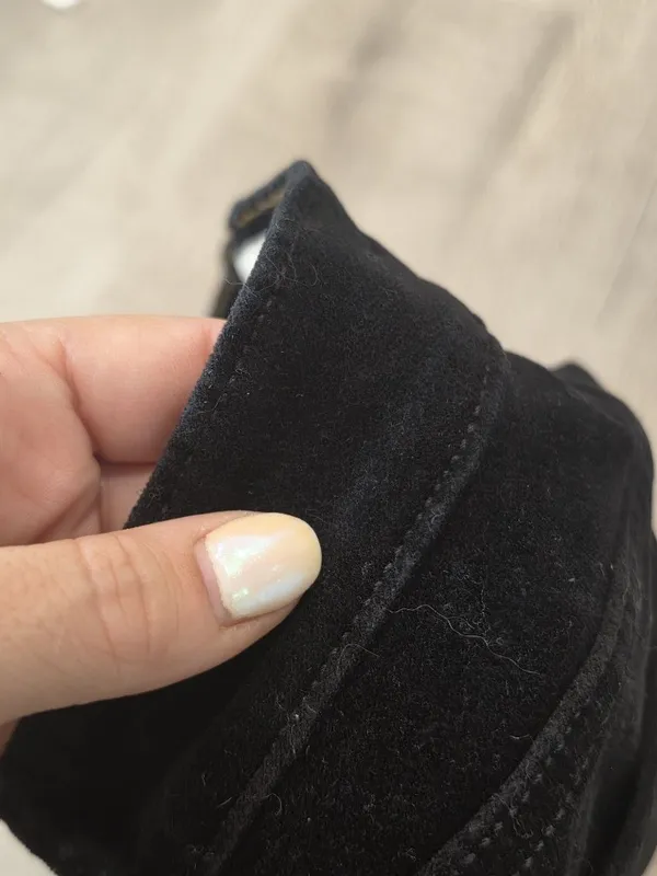 Old Navy Womens Black Corduroy Skinny Pants Size 8 Regular fuzzy soft - Image 3