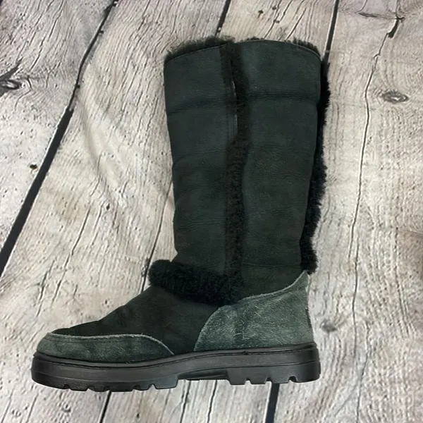UGG Sundance II Revival Black Tall Boots size 7W - Image 15