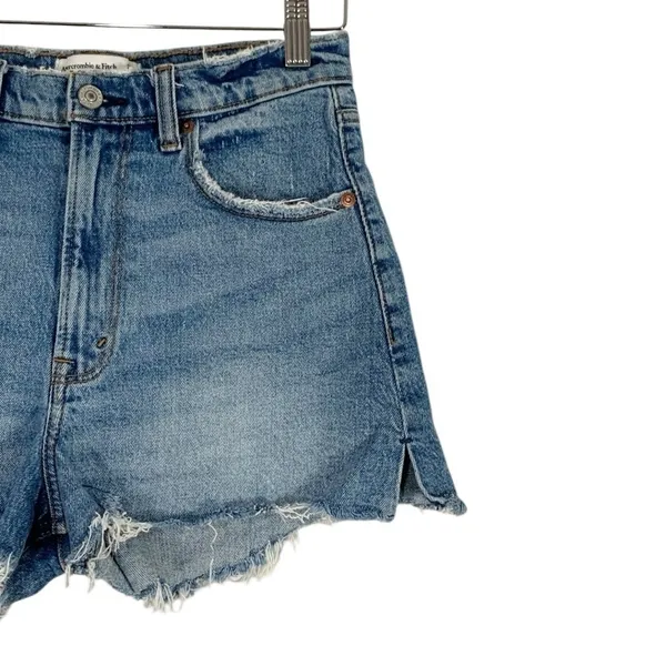 Abercrombie & Fitch The Cutoff High Rise Shorts Size 25 - Image 5