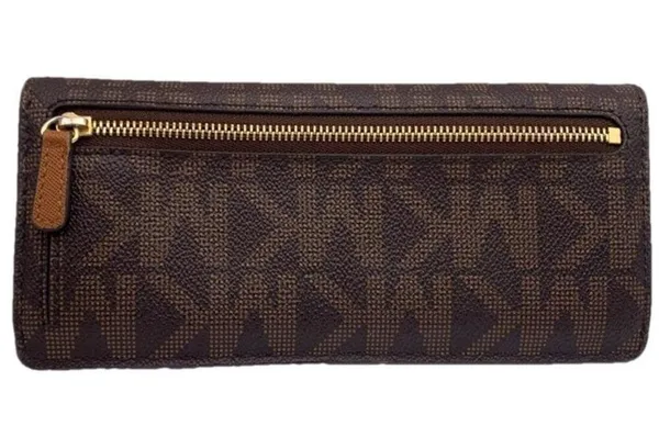 Michael Kors Brown Signature Jet Set Wallet - Image 2