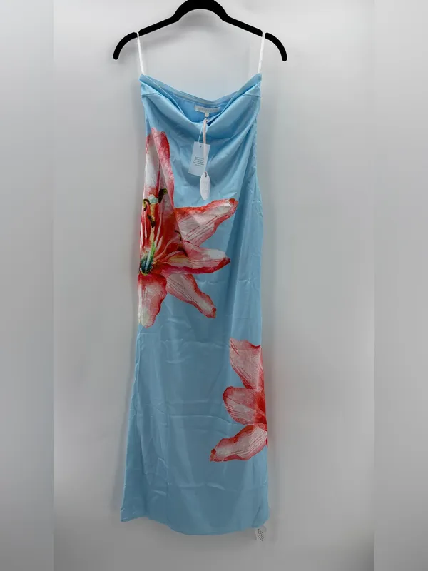 Revolve More To Come Lyza Strapless Maxi Dress in Blue Floral - Image 5