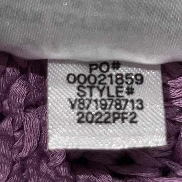 Vince‎ Womens Size Large Crochet Camisole Tank Top Square Neck Knit Purple Lilac - Image 11