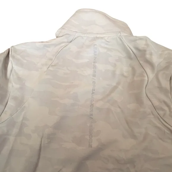 Alphalete Women's M‎ Full Zip Pro Elite Performance Jacket White Silver Camo NWT - Image 4