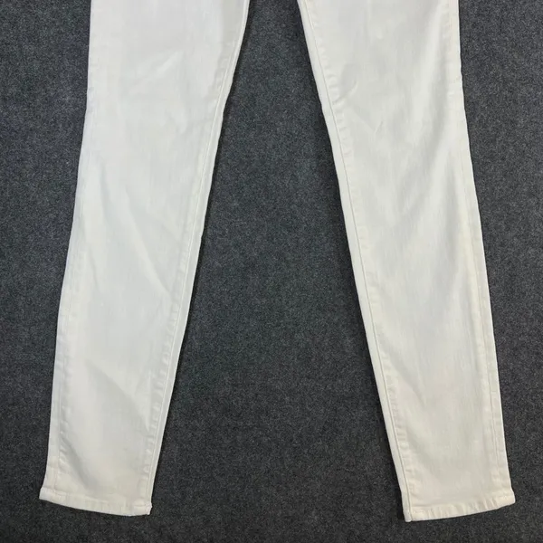 Frame Denim Le Skinny de Jeanne Jeans Blanc White Stretch Skinny Size 26 - Image 10