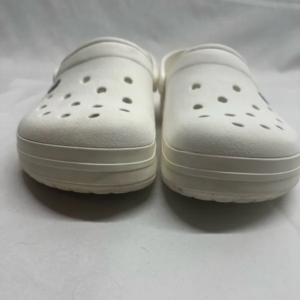 Crocs Classic Clog Sz: M:7/W:9 Bright Crisp White Lightweight Comfort Minimalist - Image 4