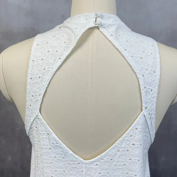 American Eagle Eyelet Lace Tank Top‎ Women XS Swing Stretch Flowy Boho Cottage - Image 4