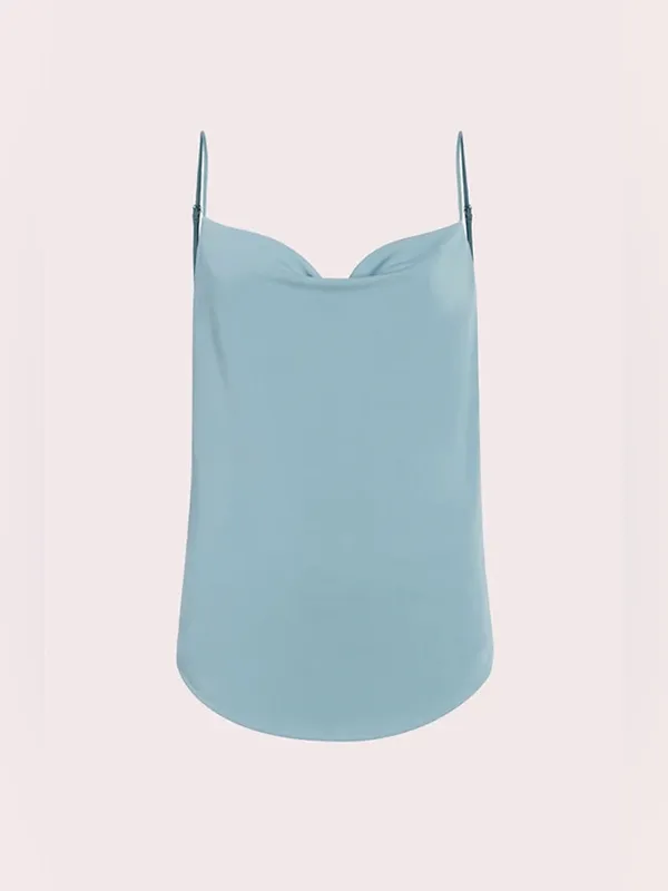 Cinq a Sept Jersey Marta Cami. Size: Large. Color: Ocean Dew. - Image 2
