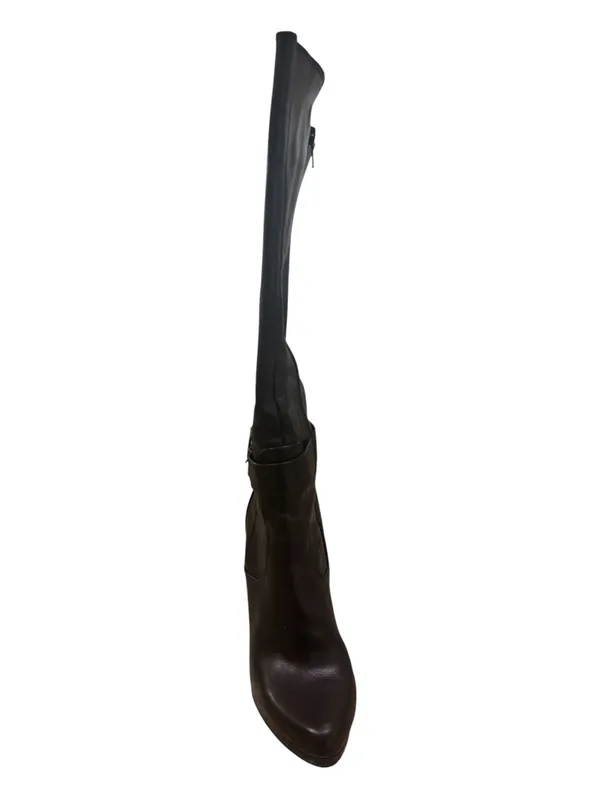 Nine West Black Knee-High Stiletto Boots - Image 4