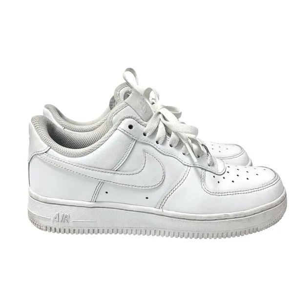 Nike Air Force 1 Low Athletic Lifestyle Shoes Sneakers Women’s Size 7 White Y2K - Image 8
