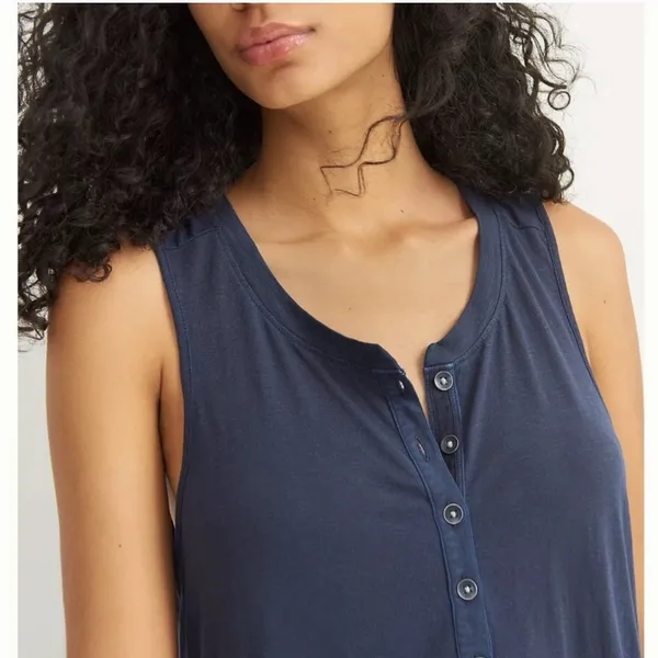 Anthropologie Pilar Midi Blue Dress Small - Image 2