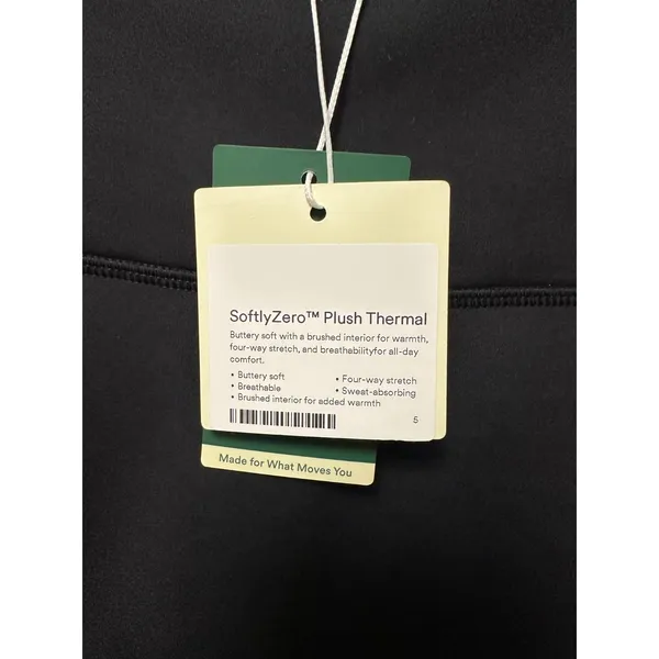 NWT Halara Womans Softly Zero Plush Thermal 7/8 Leggings Black Size Medium - Image 2