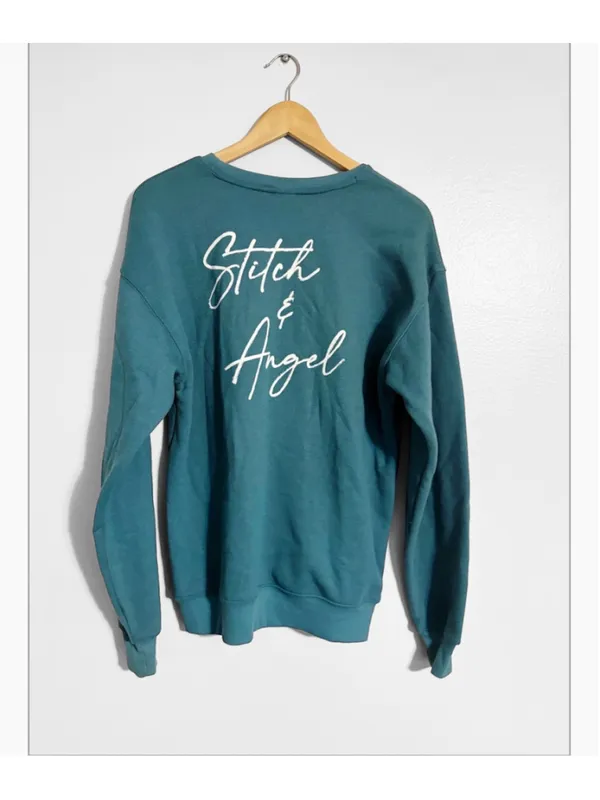 Disney Stitch & Angel Teal Sweatshirt - Image 3