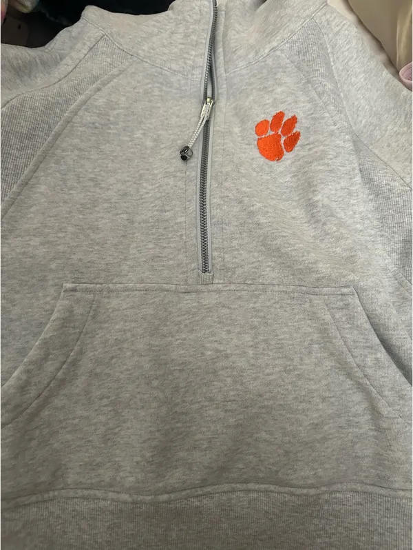 Lululemon Scuba Half-Zip Hoodie M/L Clemson - Image 3