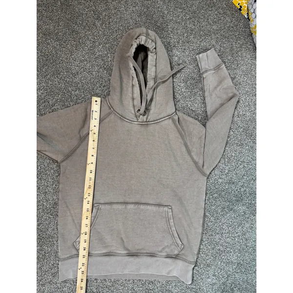 Gap Womens Small Brown Garment Dyed French Terry Raglan Pullover Hoodie - Image 3