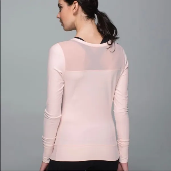 Lululemon Pink Just Breathe Long Sleeve Top - Image 2