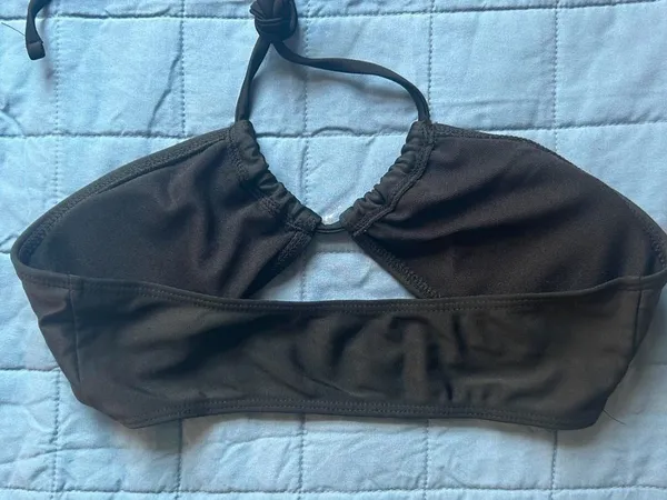 SheIn Black Bandeau Bikini Set - Image 4